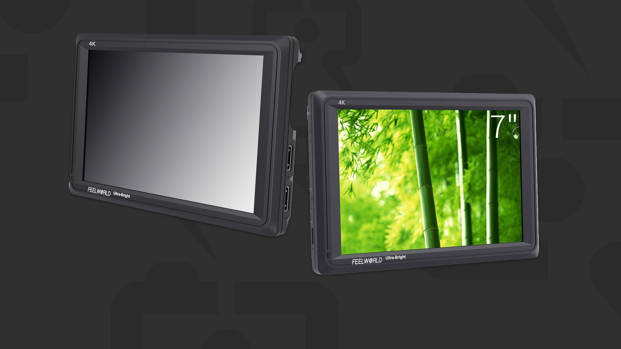 FeelWorld 7" 4K Ultra-Bright Monitor with Loop-Through HDMI