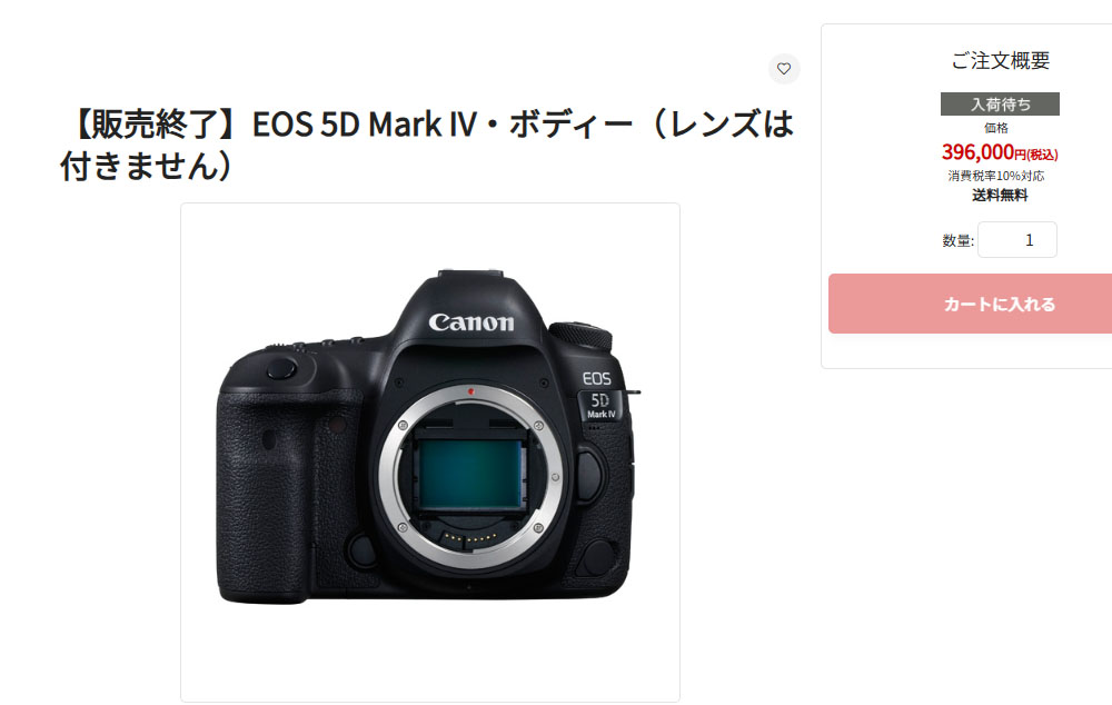 Canon EOS 5D Mark IV Discontinued